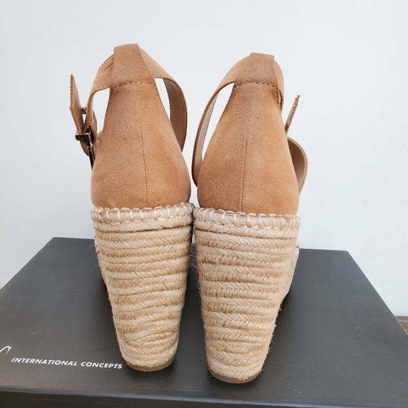 Inc. Women's Espadrille Strap Wedge Sandal Sz 10 - Picture 15 of 15